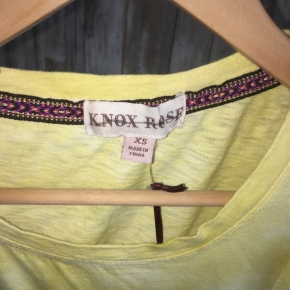 NWT Knox Rose Yellow Dye Sleeveless Blouse - Picture 4 of 5